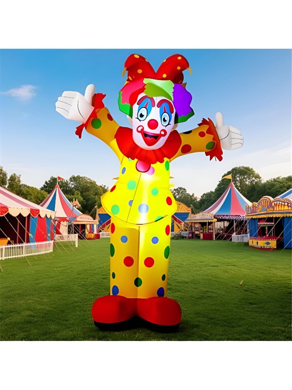 Capoda 5.9 ft Clown Inflatable Life Size Inflatable Carnival Decorations